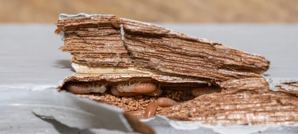 Termites in wood